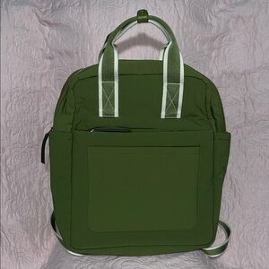 Universal ThreadOlive Green square laptop Backpack